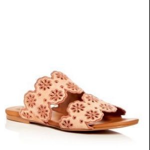 See by Chloe Floral Eyelet Slides